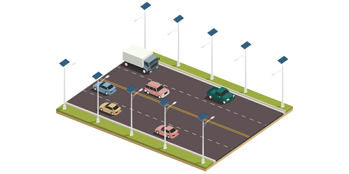 Solar street light product