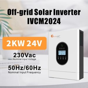 IVCM2024 off Solar Inverter 24V 2Kw 2000W Single Phase Sinusoidal Pure Sine Wave